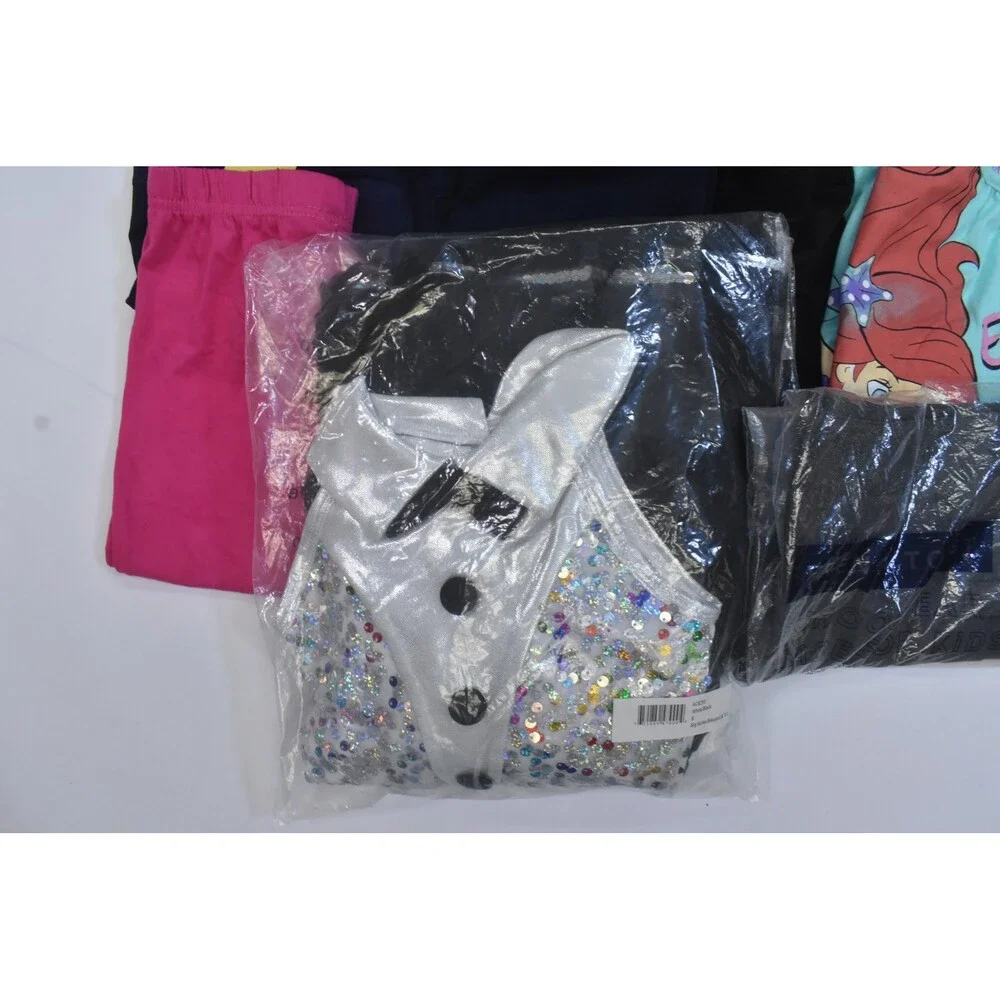 Wholesale Bulk Lot Of 14 Girls Size Small 6/7 Mixed Season Tops Bottoms Dresses